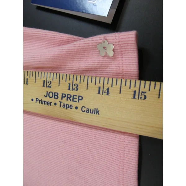 Limited Too Virgo Crop Top Baby Tee NWT Small Pink Zodiac Rhinestone Ringer - Image 5