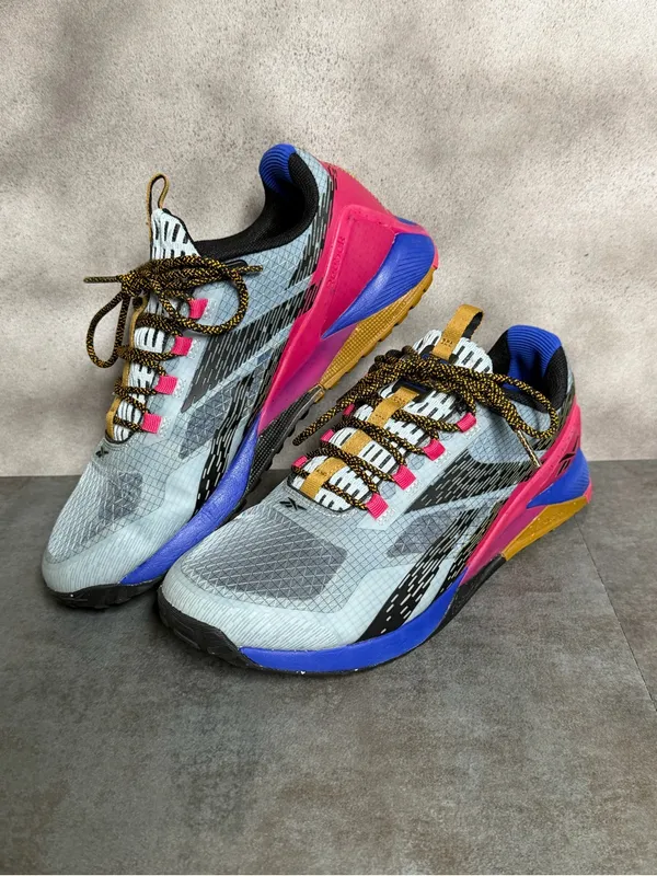 Reebok Nano X1 Women's Training Adventure Shoes Gray/Colbalt Size 7.5 - Image 13