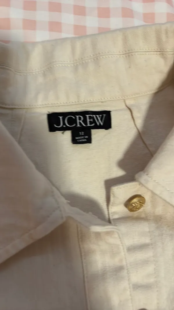 J.Crew Cropped Button-Up Shirt - Image 2