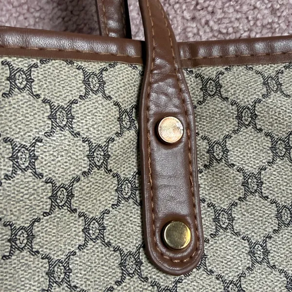Brown Patterned Tote Bag - Image 4