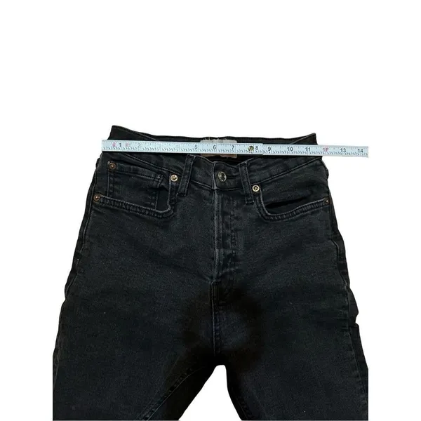 We‎ the Free black distressed high rise skinny jeans sz 25 - Image 4