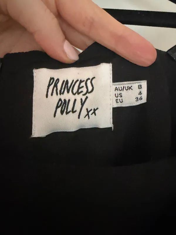 Princess Polly Black Square Neck Dress - Image 2
