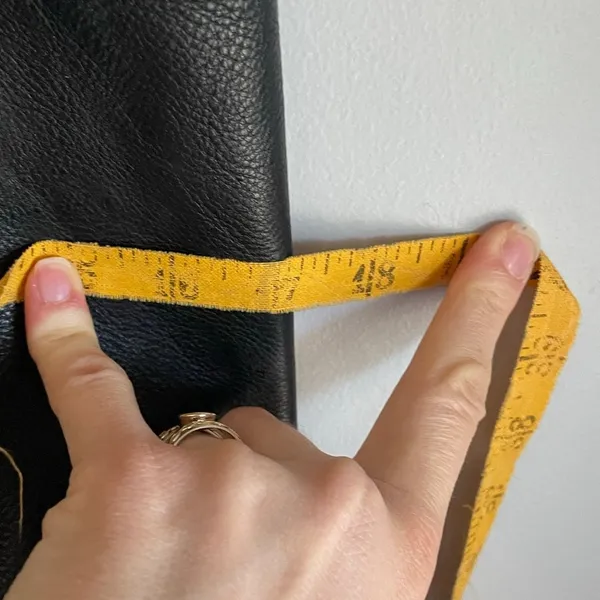 Madewell Leather Tote‎ Bag Monogrammed ALB Black Brown Work Office - Image 6
