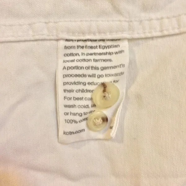 Kotn women’s white button up long sleeve small - Image 8