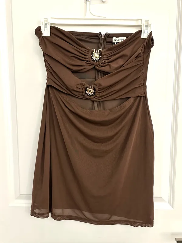 Cupshe X Lexi Rivera Sun Worship Mini Dress NWT Large - Image 4