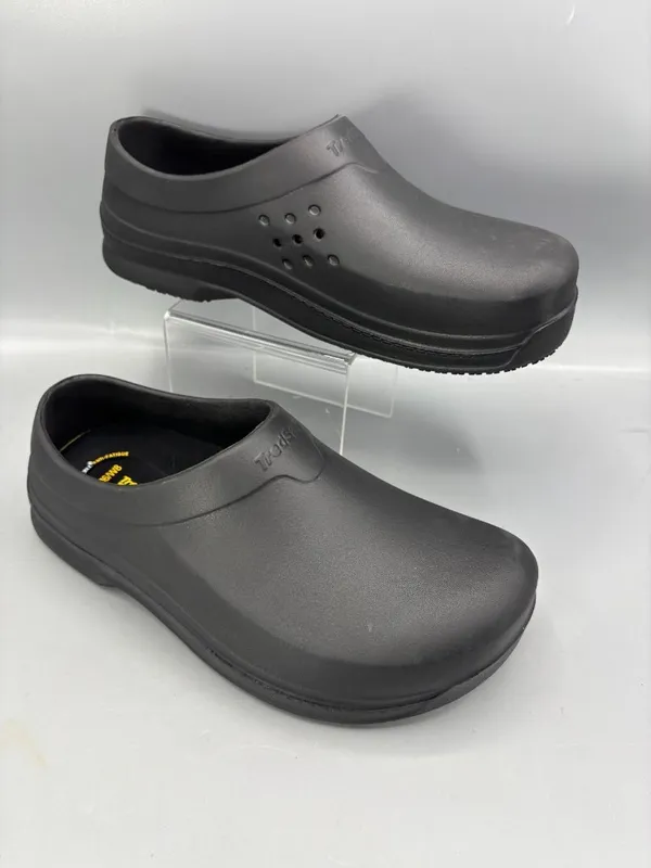 TredSafe Clogs Unisex M6/W8 Black Rubber Oil Slip Resistant Casual Round Toe - Image 2
