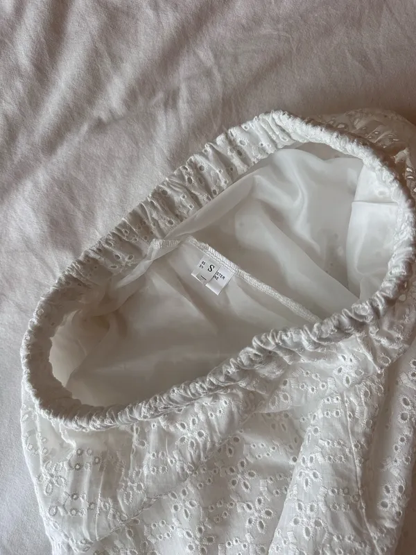 White eyelet pants - Image 3