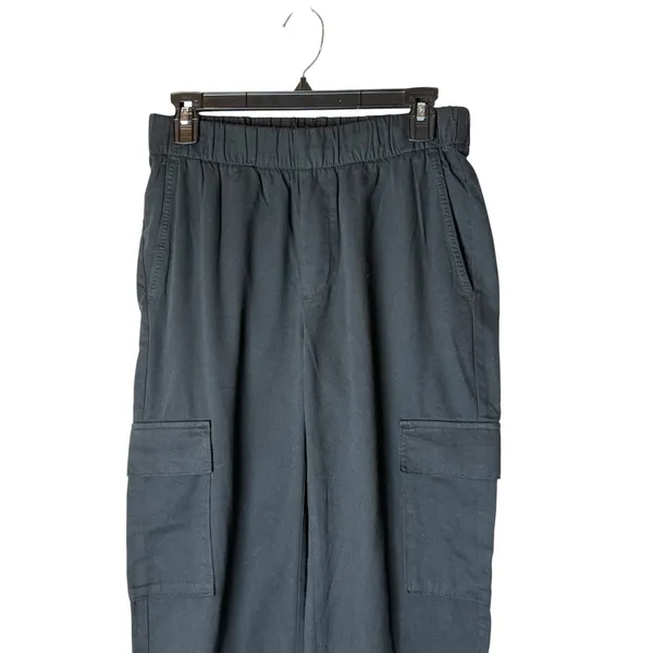 Gap Cargo Pants Women Small Black Elastic Waist Broken Twill Utility Streetwear - Image 4