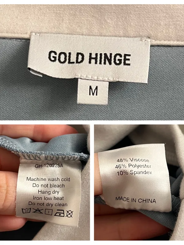Gold Hinge Stone Blue LuxeSoft Collared Pullover Size Medium - Image 8
