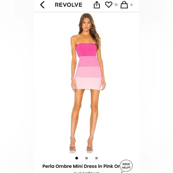 NWT * SUPERDOWN Perla Ombre Strapless Mini Dress - Image 16