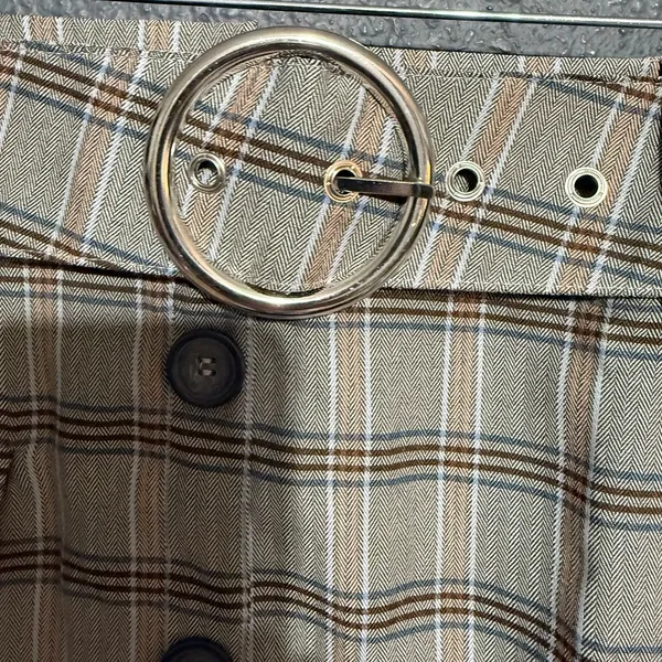 For Love And Lemons Gray Plaid Mini Skirt - Image 6
