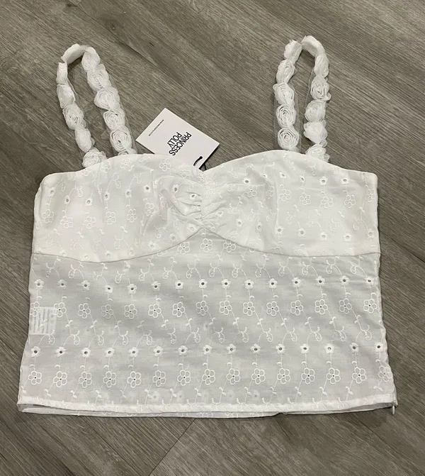 Princess Polly White Tank Top - Image 2