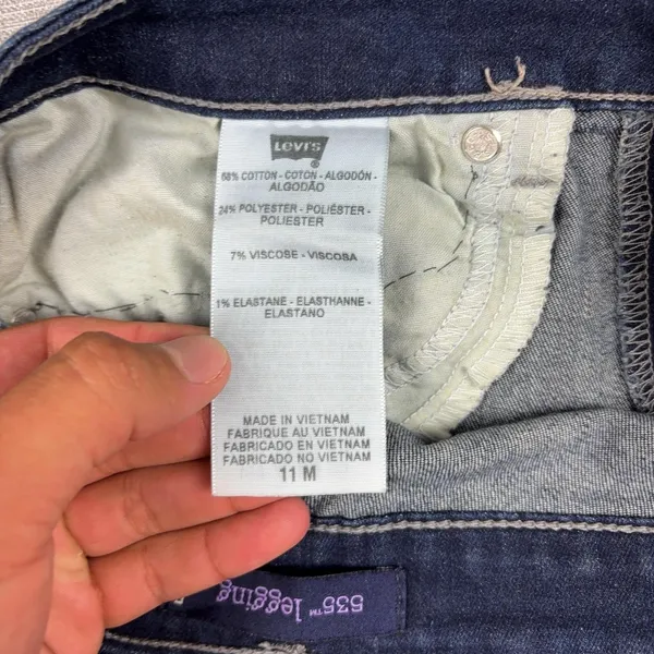 Levi's Jeans Womens 11 M Blue Medium Wash Slim Jegging Stretch Denim 5-Pocket - Image 10