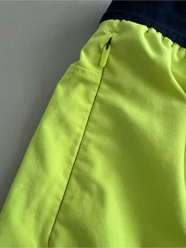 The North Face Colorblock Yellow Gray Athletic Shorts Women's Size XL - Image 3