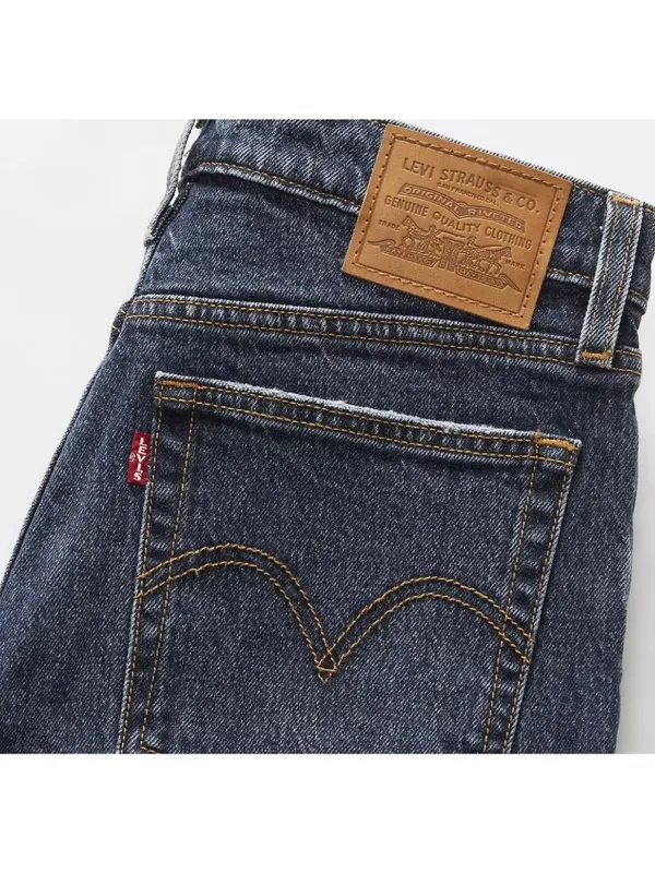 New Levi's Premium 30x30 Wedgie Straight Ankle Women's Jeans Indifferent Indigo - Image 6