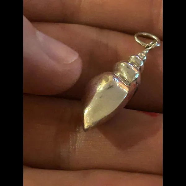 Silver plated seashell sea shell cute i9 - Image 6