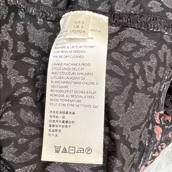 We The Free Oversized Boxy Top Textured Flocked Floral‎ Print Size Small - Image 5