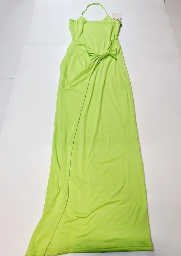 Superdown Brie Maxi Dress in Lime Medium - Image 3