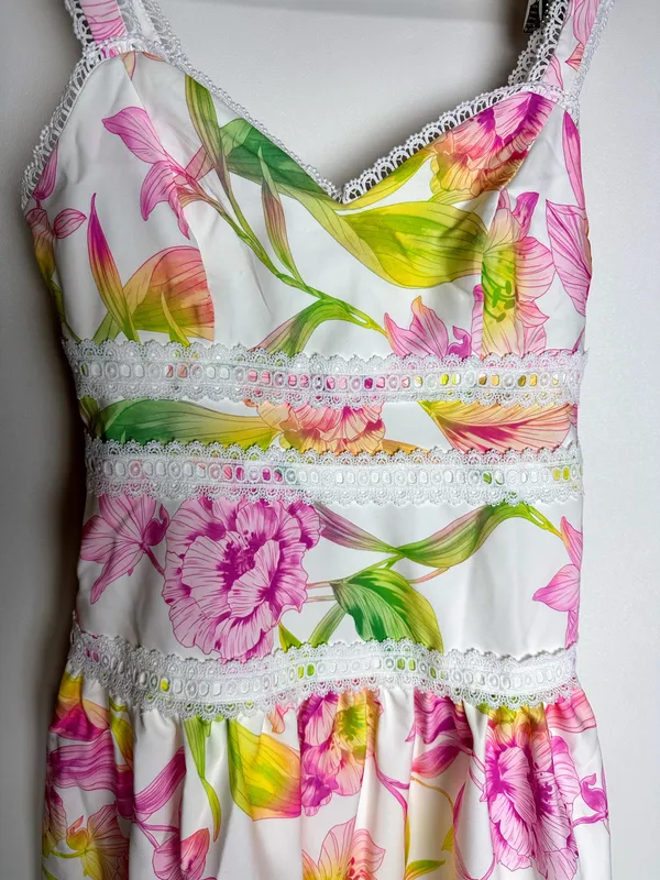 Floral Fit And Flare Dress - Image 3