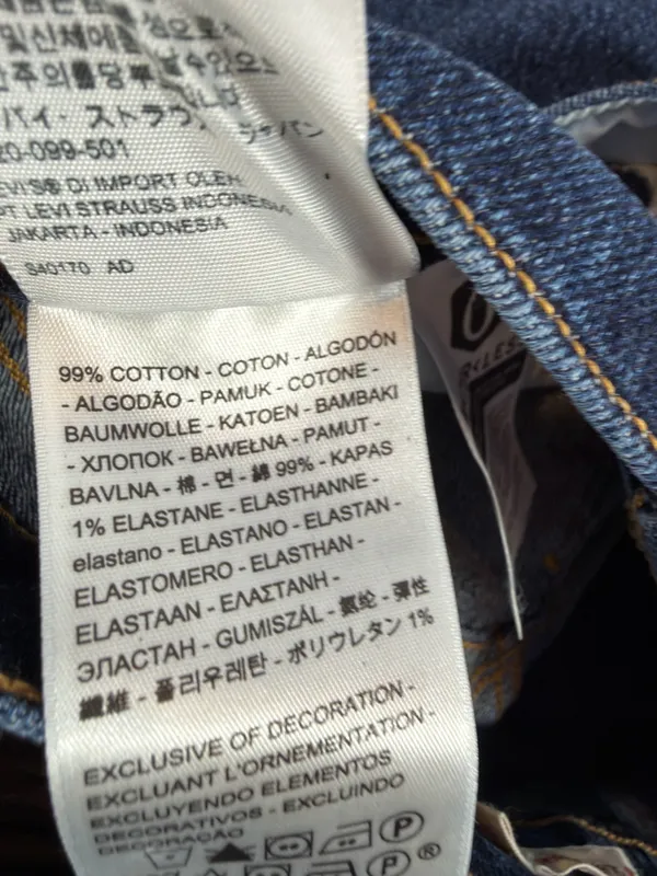 Levi's 70's High Slim Straight Jeans in Dark‎ able Size 25 - Image 9