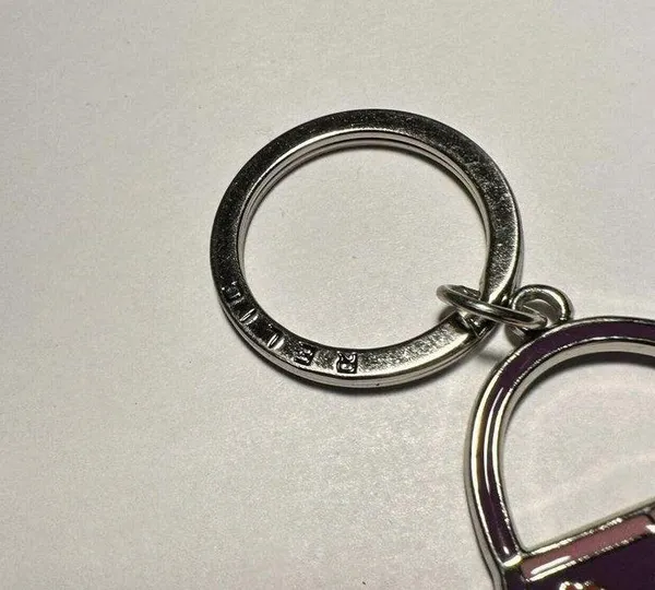 Relic Brand Keychain with Purse / Bag charm in Purple / Silver Tone - Image 3