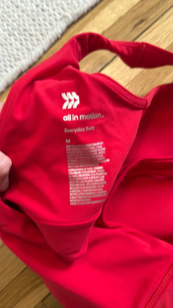 All in Motion Red Sports Bra Tank - Image 3