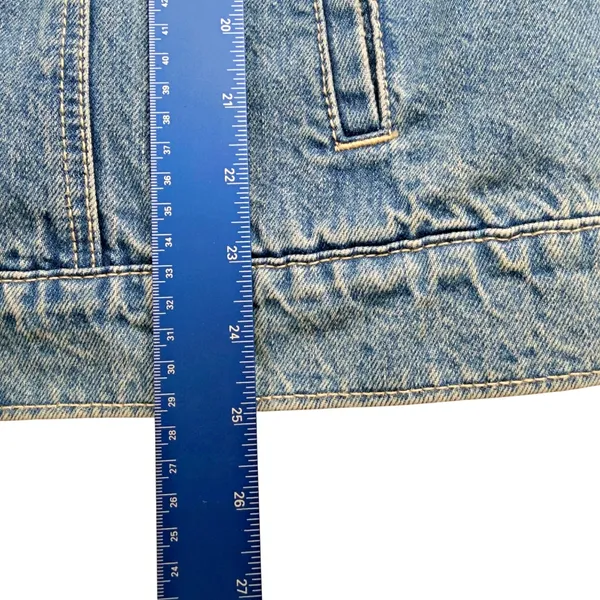 Pilcro & The Letterpress Anthropologie Button Up Denim Jean Jacket LARGE - Image 5