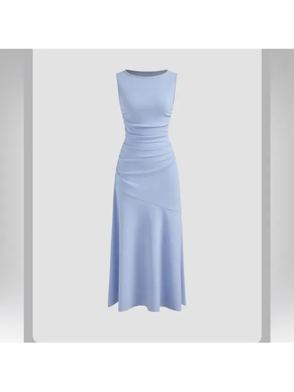 NWT cider boat neck blue maxi dress size S - Image 5