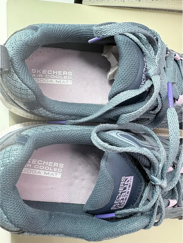 Athletic Shoes Women’s 7.5 Gray Purple Skechers Go Run Consistent Mesh - Image 8