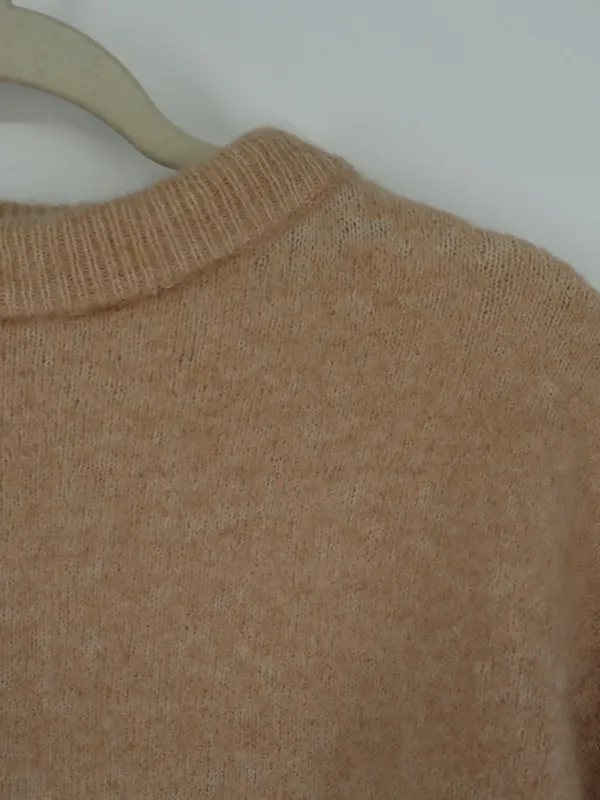 Acne Studios Dramatic Moh Sweater Beige Mohair Wool Scandinavian Small Minimal - Image 9