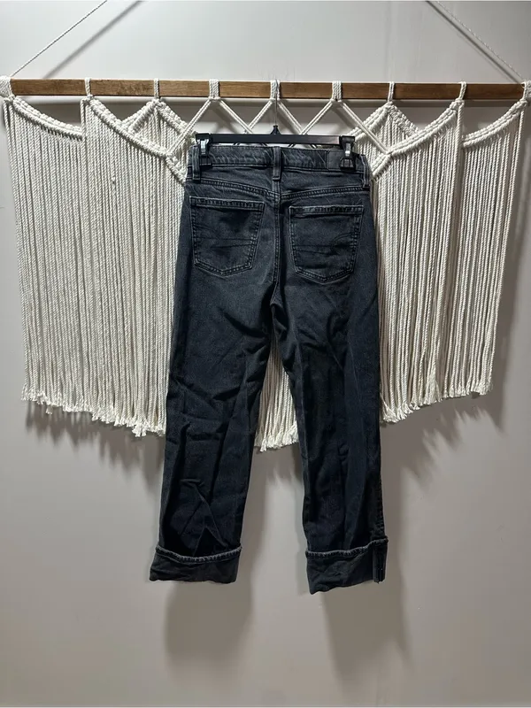 American Eagle Outfitters Dark Gray Boyfriend Jeans - Image 6