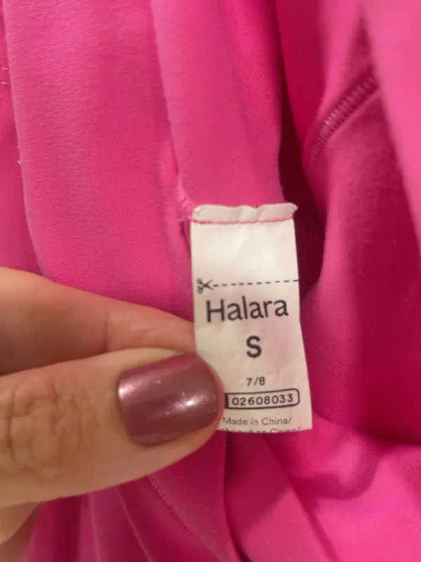Halara Women’s Small Hot Pink Crossover High Waist 7/8 Pocket Leggings NWOT New - Image 3