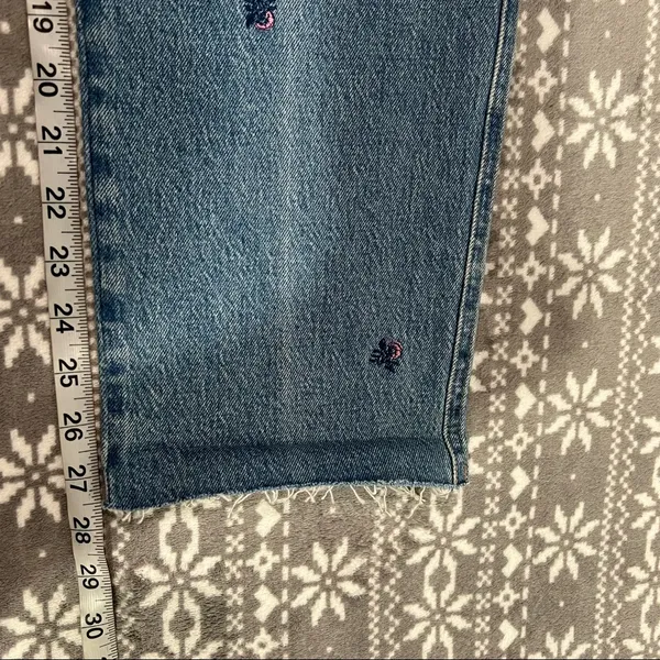 Lucky Brand Sienna Mid Rise Slim Boyfriend Jean Size 4/27 Floral‎ Embroidered - Image 11