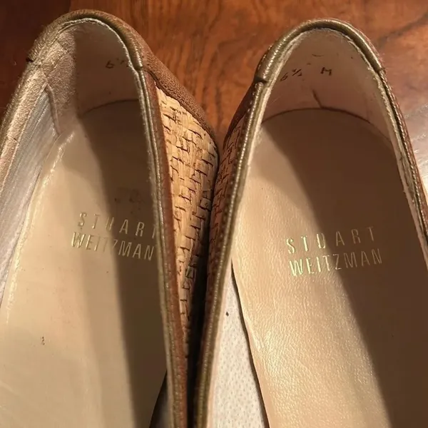 Stuart Weitzman Tan Candy Cork Flat Shoes(6.5M) - Image 11