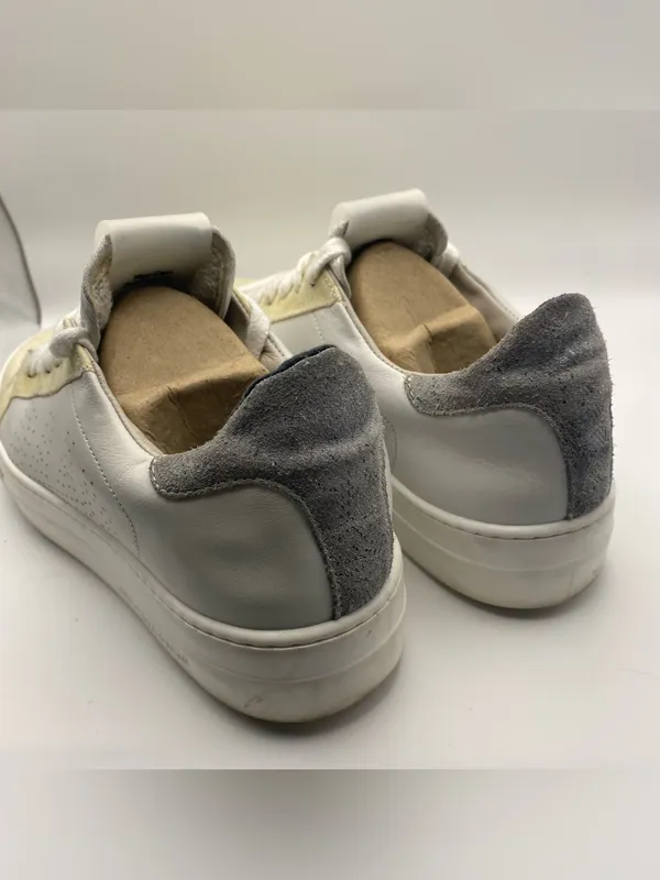 P448 women’s John platform Sneaker white cream comfort shoe 38 7.5 - Image 2