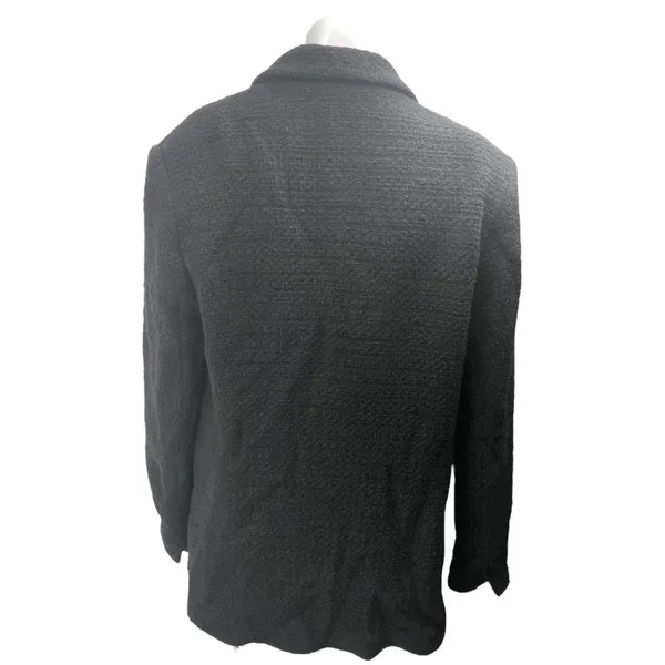 MNG Mango Women's Black Double Breasted Long Sleeve Pea Coat Jacket Size XL - Image 2