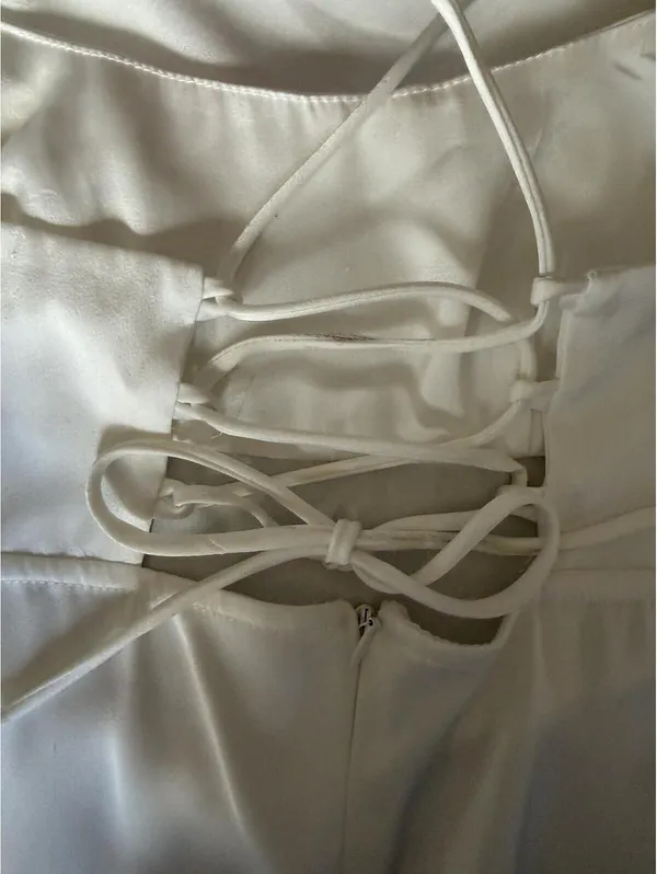 Hello Molly Elegant White Spaghetti Strap Maxi Dress - Image 5