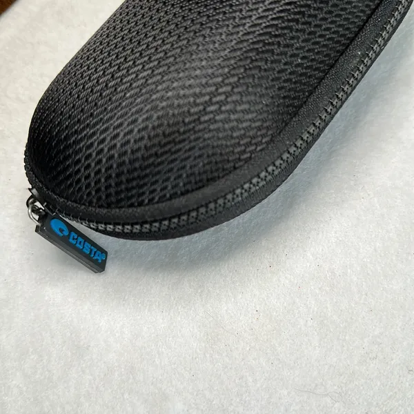 COSTA DEL MAR‎ Black Sunglasses Case Zipper Hard Clamshell Glasses - Image 2