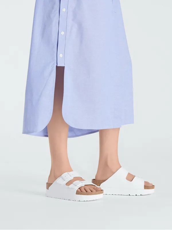 Birkenstock Papillio Arizona Flex Platform Sandals in White 39 8.5 - Image 2
