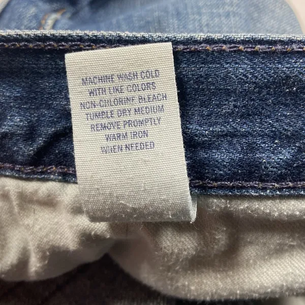 American Eagle Jeans Women 14 Regular 37x32 Boot Cut Hipster Fit Hem Wear - Image 7