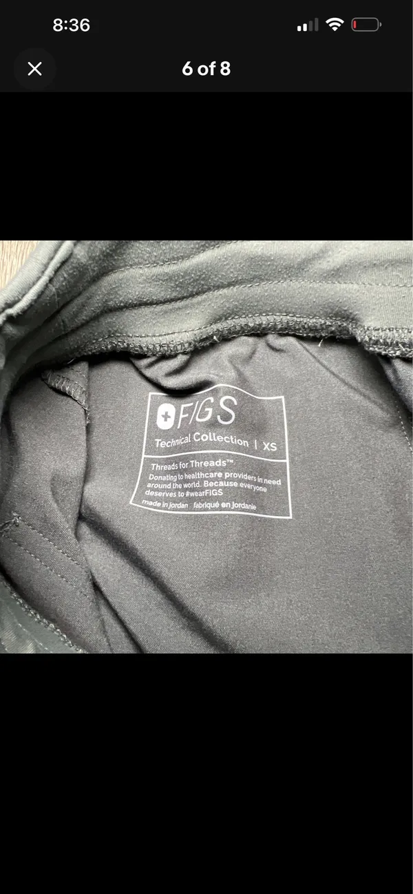 FIGS Zamora Scrub Pants Grey Jogger - Image 6