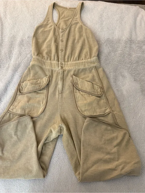 Free People Timko Onesie Tan Size L - Image 3