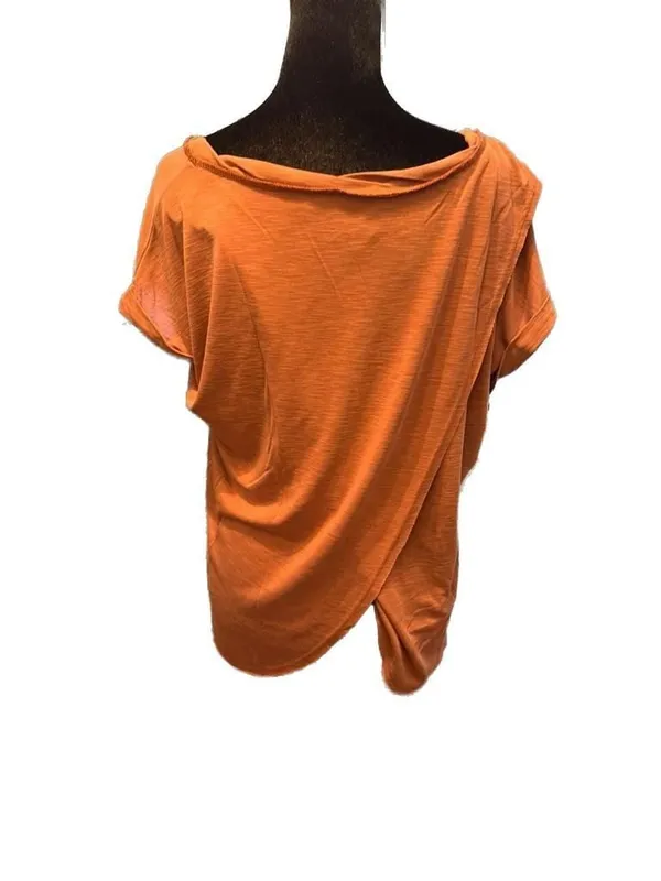 BKE Women's Modal Blend Tulip Back Top in Terracotta Size Small - Image 3