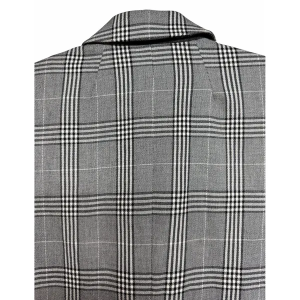 Madewell‎ Caldwell Double-Breasted Oversized Blazer Black/White Plaid Women's XS - Image 4
