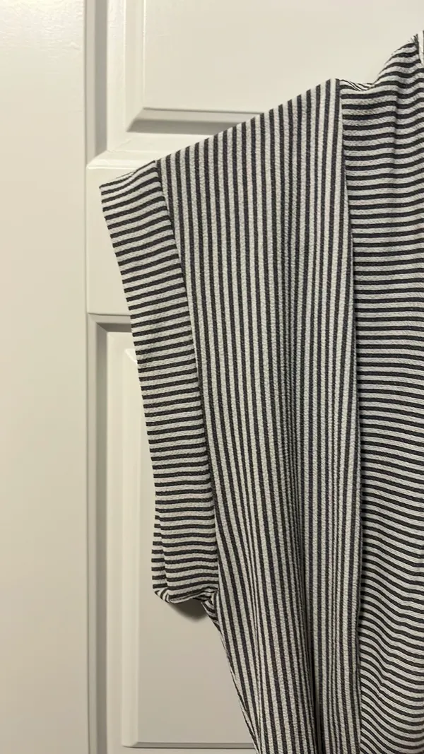Monteau Gray Stripped Dress - Image 3