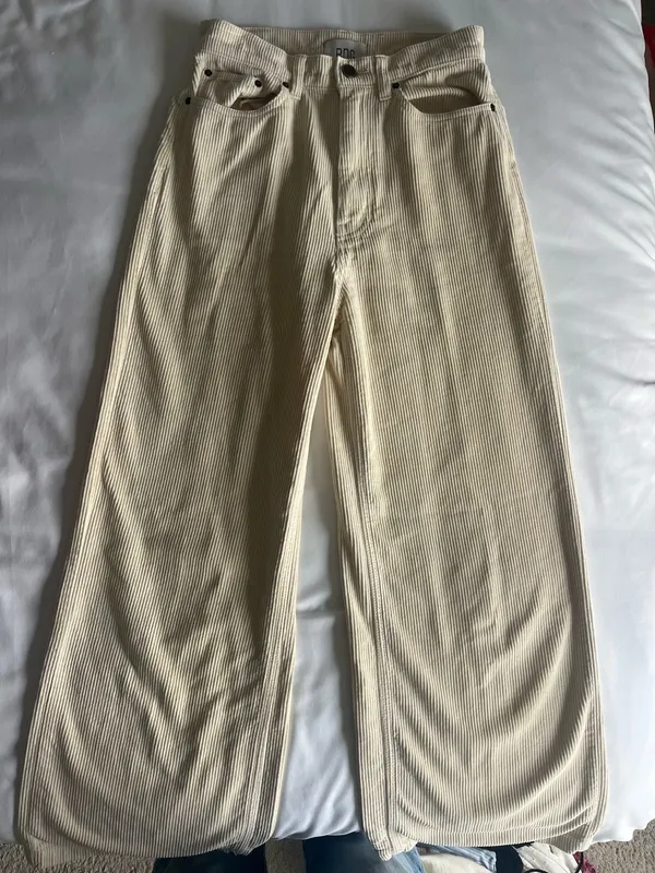 Urban Outfitters BDG Corduroy Cream Pants - Image 3