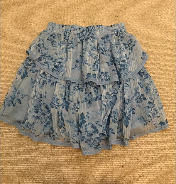 Allison New York Blue Floral Mini Skirt - Image 3