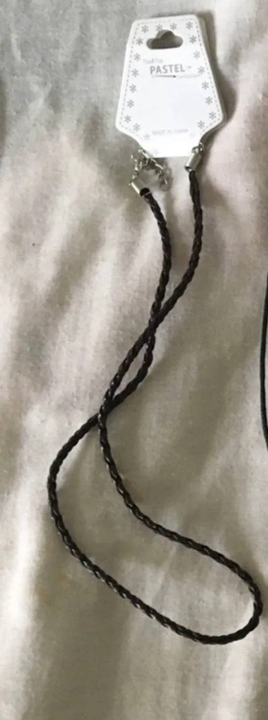 Boutique Dark Brown Cord Necklace - Image 2