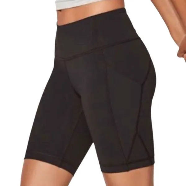 Lululemon Sweat Your Heart Out Short 8” inseam Black size 6 - Image 6