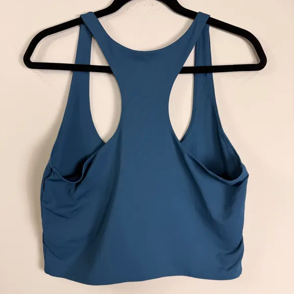 Babaton Aritzia‎ Womens XL Teal Racerback Cropped Tank Top Scoop Neck Stretch - Image 2